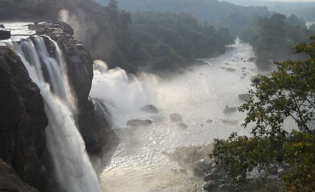 Athirapally and Vazhachal Waterfalls